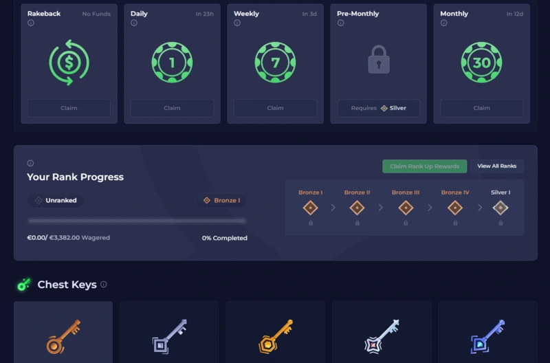 rainbet rewards page